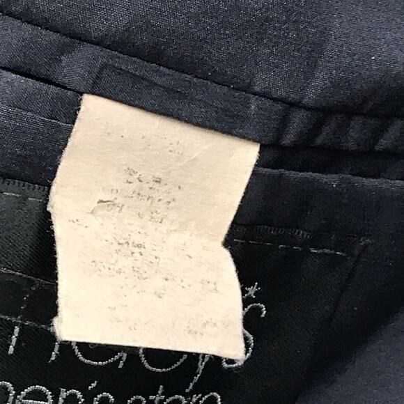 Lauren Ralph Lauren Black Pinstripe 2 Button Wool Suit Jacket Blazer Size 46 - Picture 8 of 10